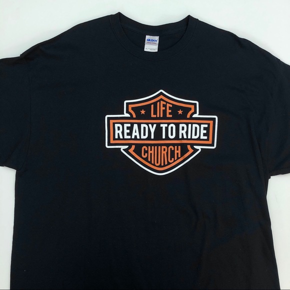 Gildan Other - Harley Style Christian Ready to Ride Tee XXL T79